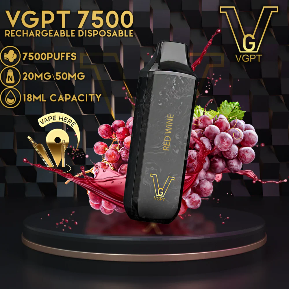 VGPT DISPOSABLE VAPE 7500 PUFFS 0MG, 20MG & 50MG - Image 12