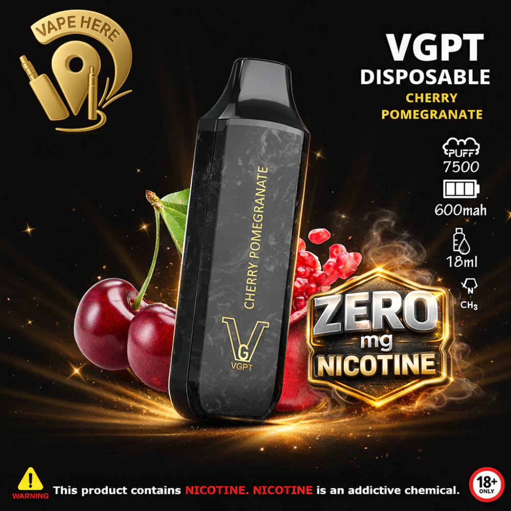VGPT DISPOSABLE VAPE 7500 PUFFS 0MG, 20MG & 50MG - Image 13