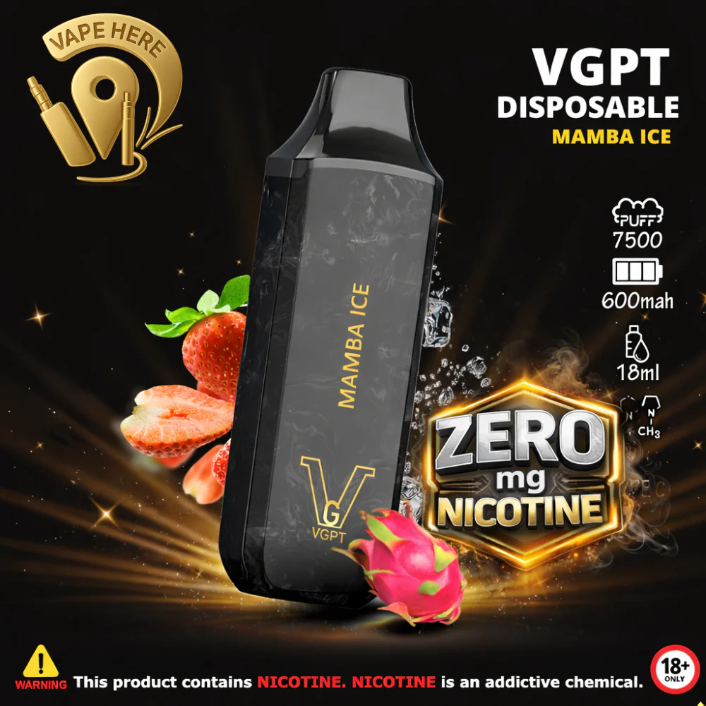 VGPT DISPOSABLE VAPE 7500 PUFFS 0MG, 20MG & 50MG - Image 14