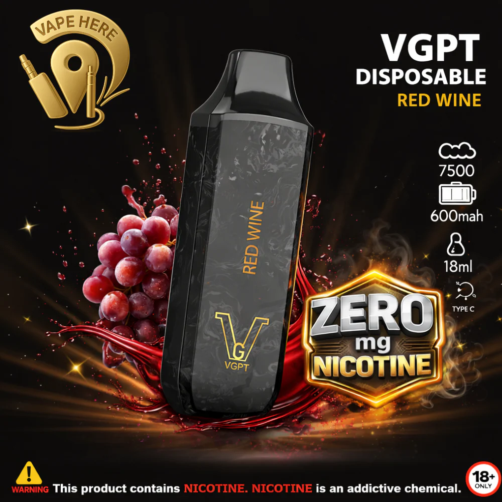 VGPT DISPOSABLE VAPE 7500 PUFFS 0MG, 20MG & 50MG - Image 16