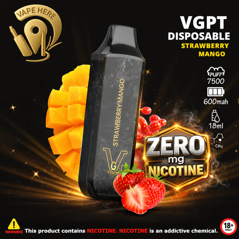VGPT DISPOSABLE VAPE 7500 PUFFS 0MG, 20MG & 50MG - Image 17