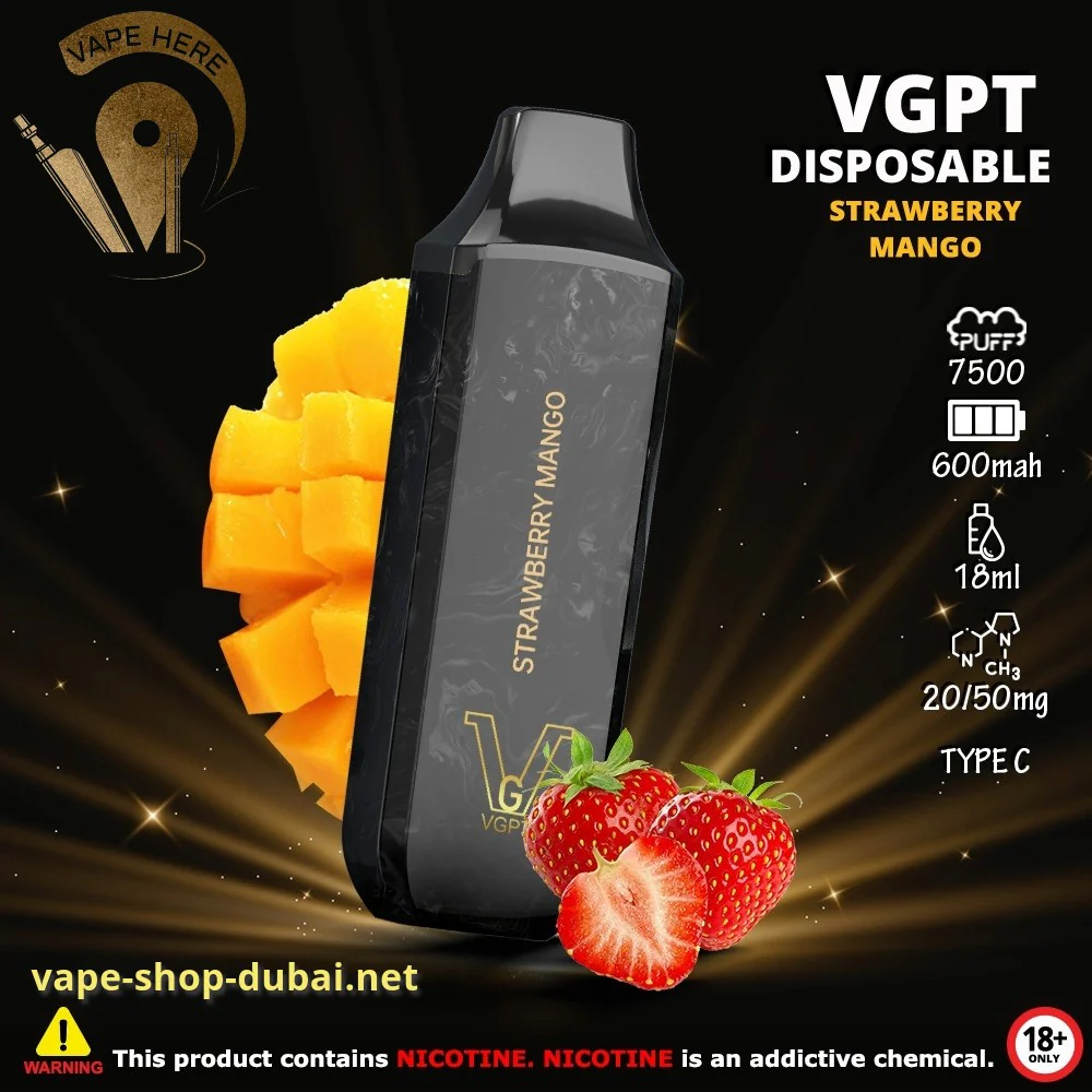 VGPT DISPOSABLE VAPE 7500 PUFFS 0MG, 20MG & 50MG - Image 3