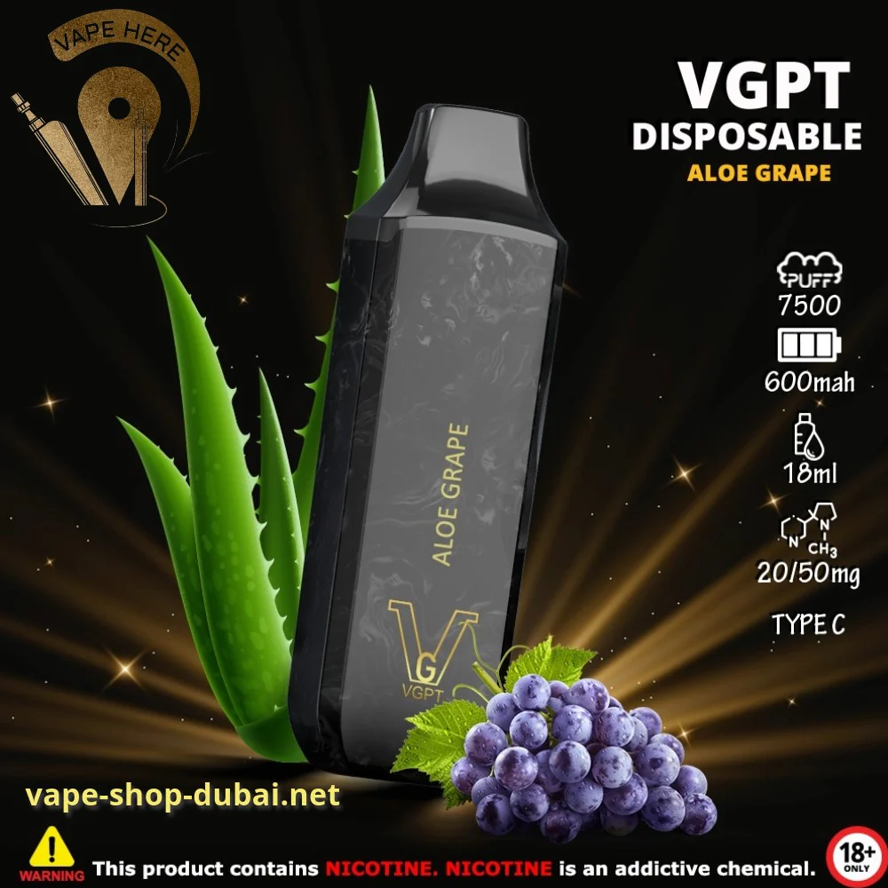 VGPT DISPOSABLE VAPE 7500 PUFFS 0MG, 20MG & 50MG - Image 4