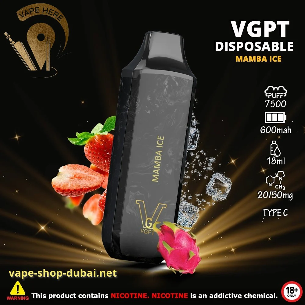 VGPT DISPOSABLE VAPE 7500 PUFFS 0MG, 20MG & 50MG - Image 6