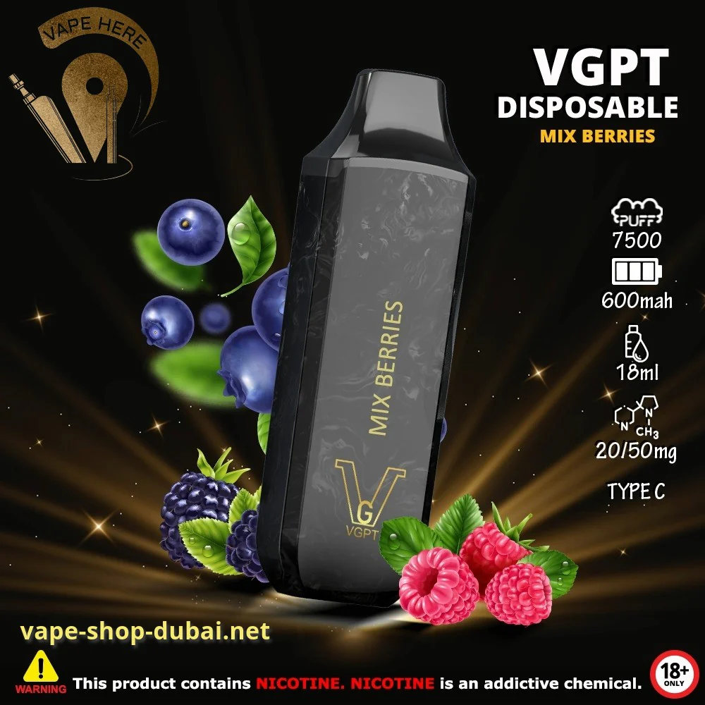 VGPT DISPOSABLE VAPE 7500 PUFFS 0MG, 20MG & 50MG - Image 8