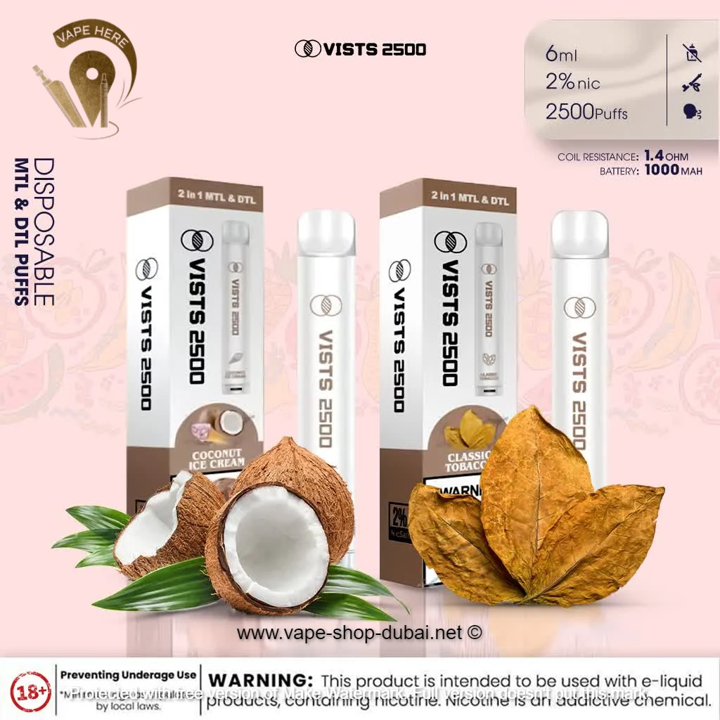 Vists 2500 Disposable 20mg MTL & DTL (2500 Puffs) - Image 4