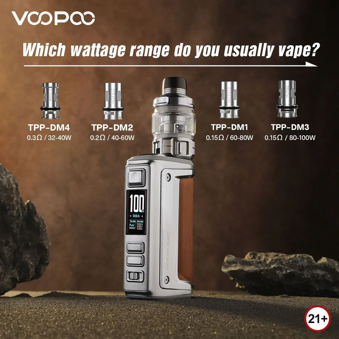VOOPOO ARGUS GT2 200W Starter Kit with 6.5ml Maat Tank New - Image 7