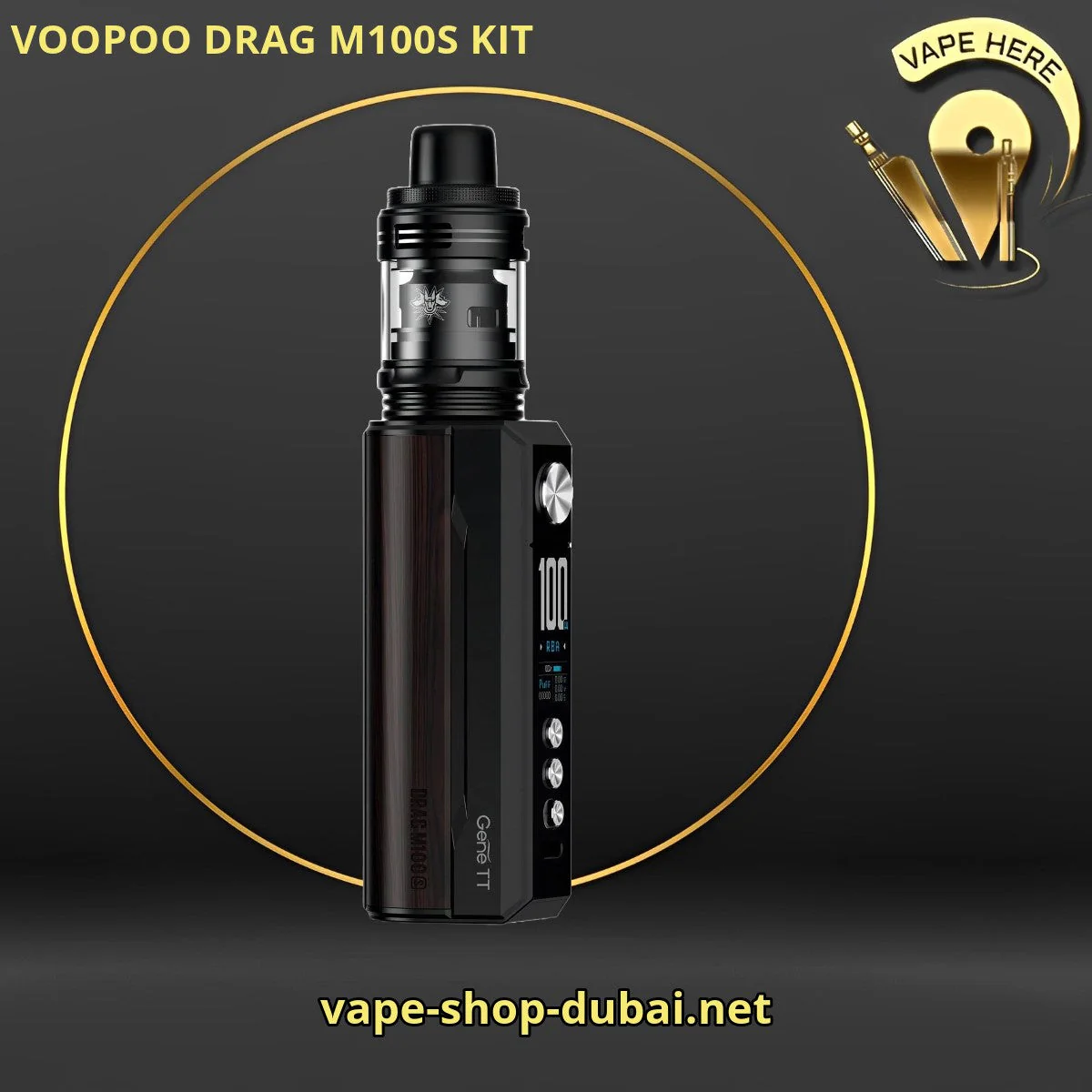 VOOPOO DRAG M100S KIT WITH U FORCE-L TANK ATOMIZER - Image 4