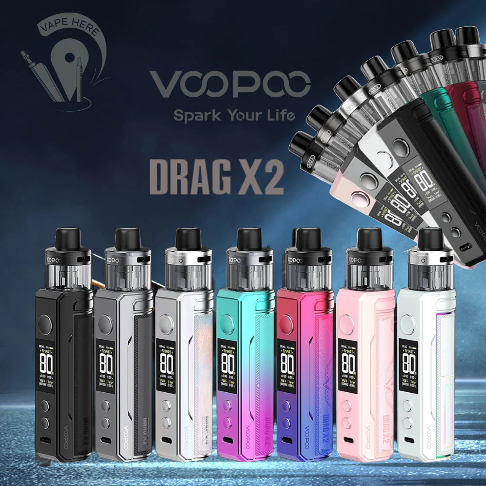 VOOPOO DRAG X2 80W MOD POD KIT External Battery - Image 2