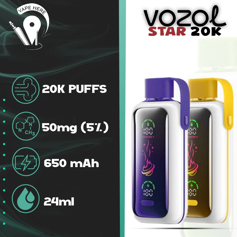 VOZOL STAR 20,000 PUFFS DISPOSABLE VAPE - Image 2