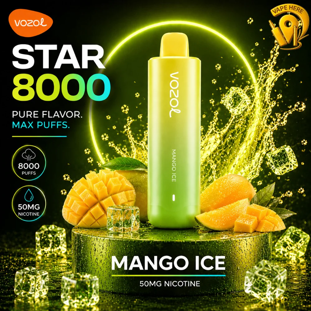 Vozol Star 8000 Puffs 50mg Disposable Vape – Non-Rechargeable - Image 10