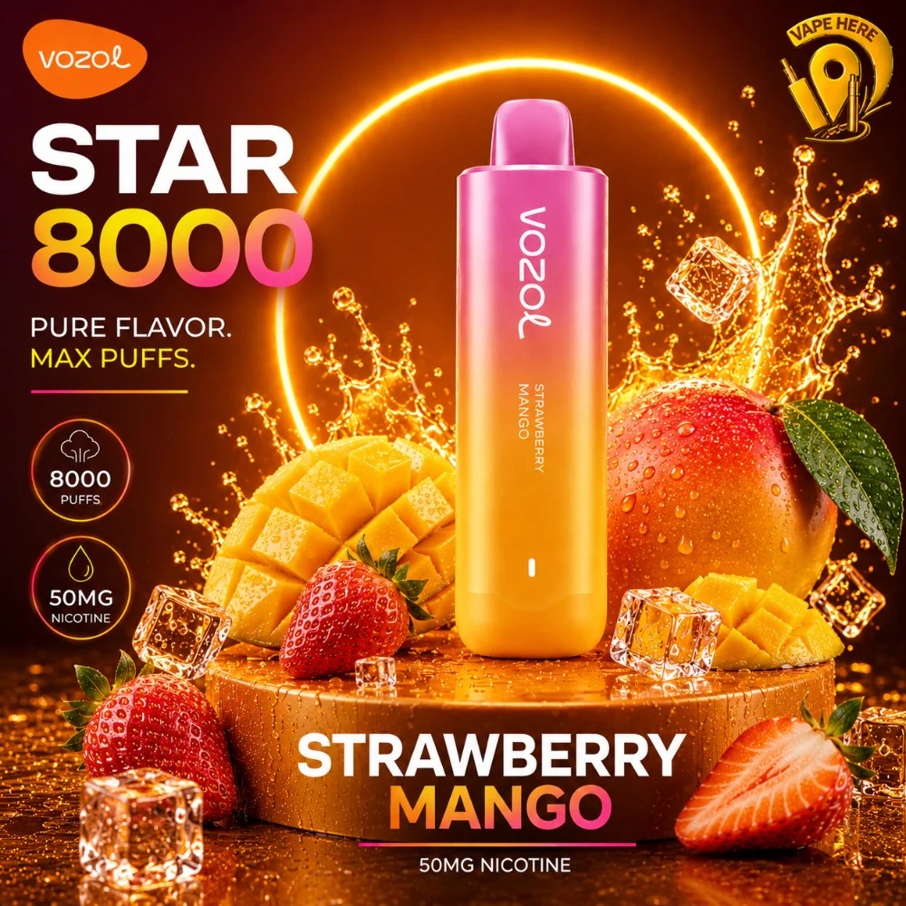 Vozol Star 8000 Puffs 50mg Disposable Vape – Non-Rechargeable - Image 15
