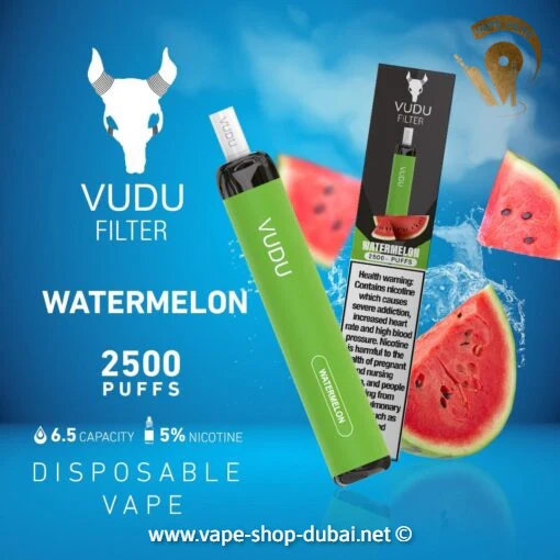 VUDU FILTER DISPOSABLE 2500 PUFFS (50MG)