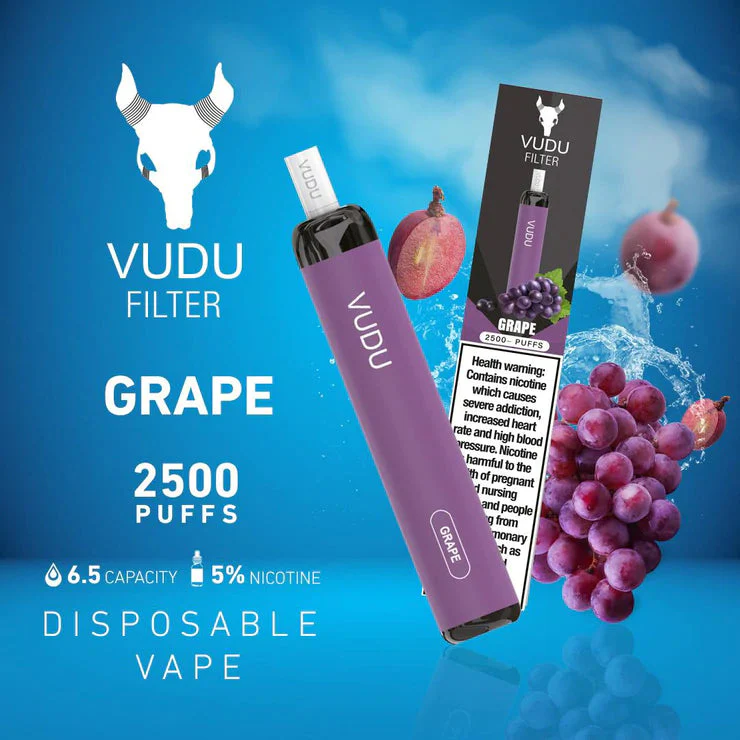 VUDU FILTER DISPOSABLE 2500 PUFFS (50MG) - Image 11