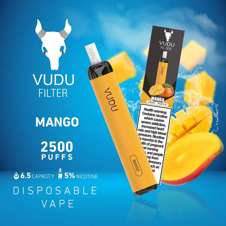VUDU FILTER DISPOSABLE 2500 PUFFS (50MG) - Image 12