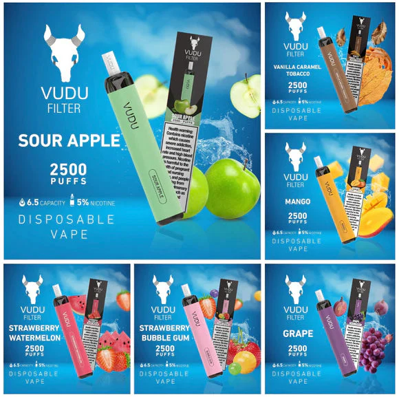 VUDU FILTER DISPOSABLE 2500 PUFFS (50MG) - Image 2