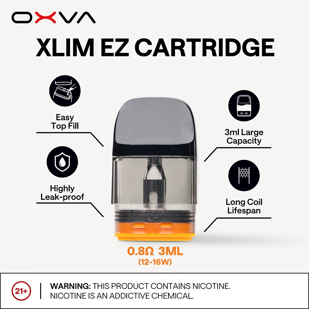 Oxva XLIM EZ CARTRIDGE 3ml (Pack of 3) - Image 2