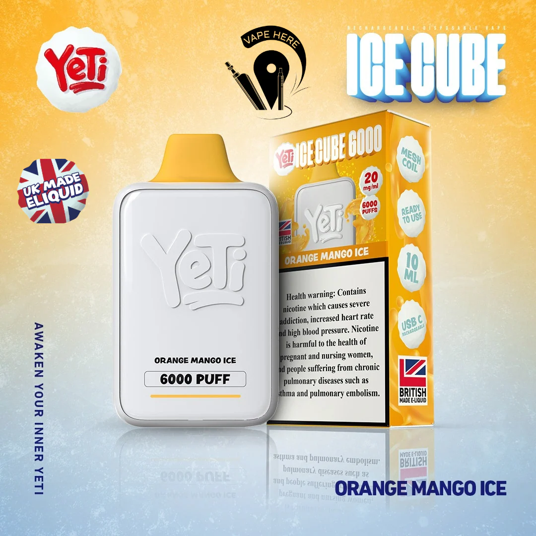 Yeti Ice Cube 6000 Puffs Disposable Vape 20mg - Image 10