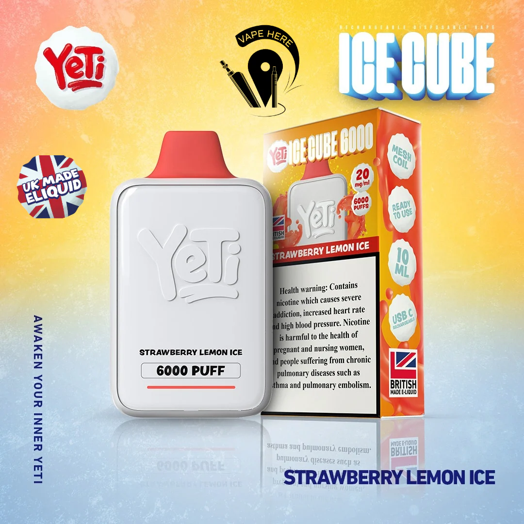Yeti Ice Cube 6000 Puffs Disposable Vape 20mg - Image 12