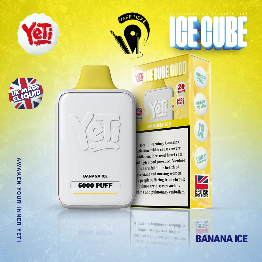 Yeti Ice Cube 6000 Puffs Disposable Vape 20mg - Image 4