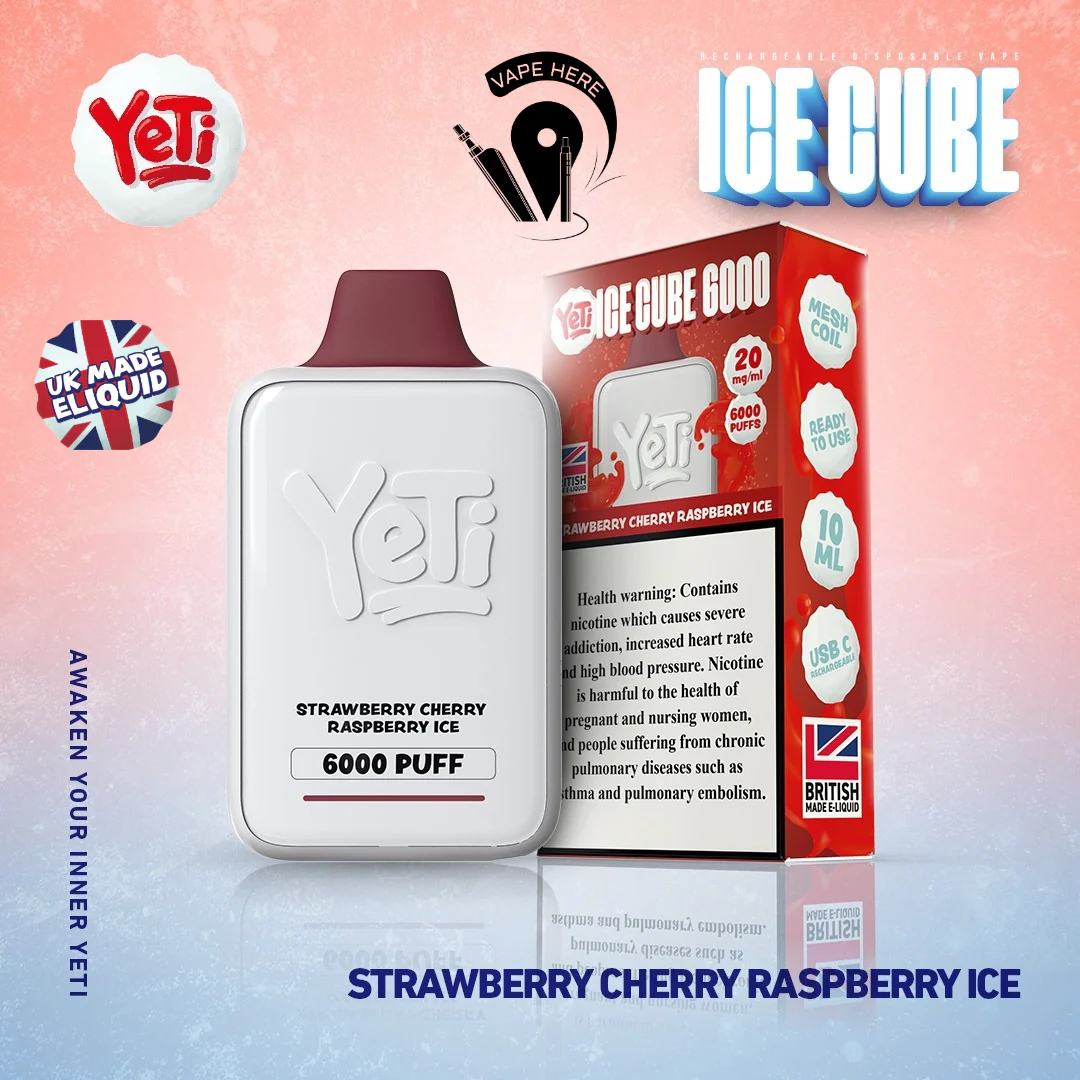 Yeti Ice Cube 6000 Puffs Disposable Vape 20mg - Image 6