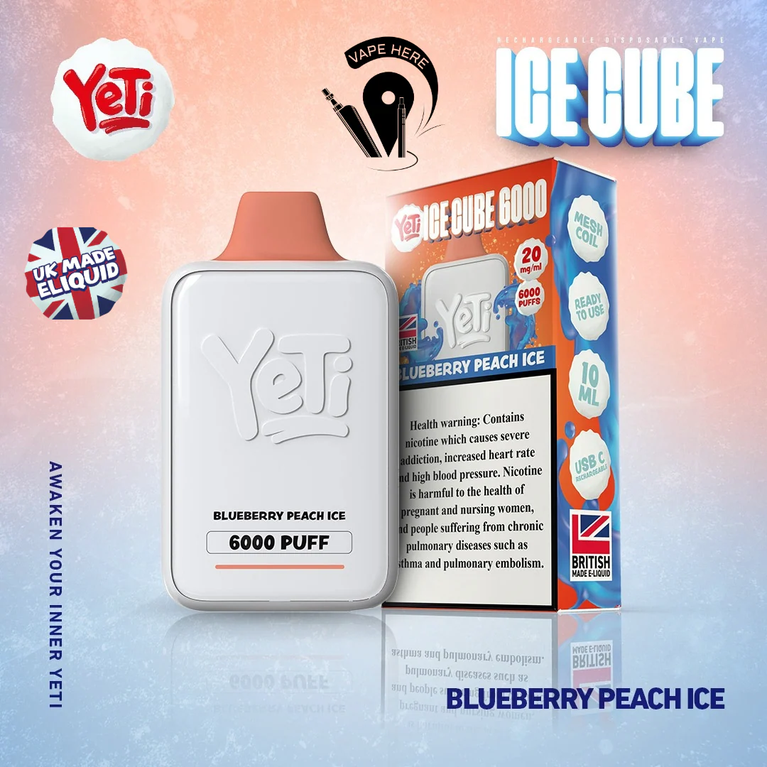 Yeti Ice Cube 6000 Puffs Disposable Vape 20mg - Image 7