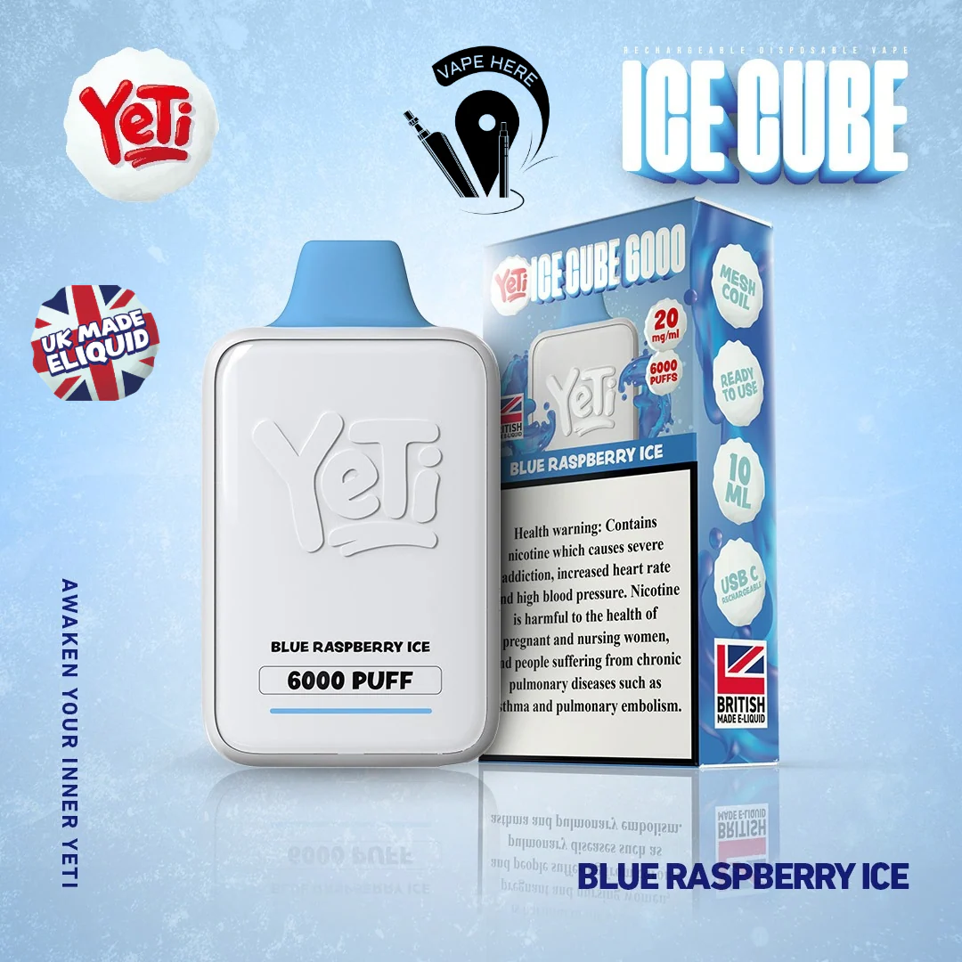 Yeti Ice Cube 6000 Puffs Disposable Vape 20mg - Image 8
