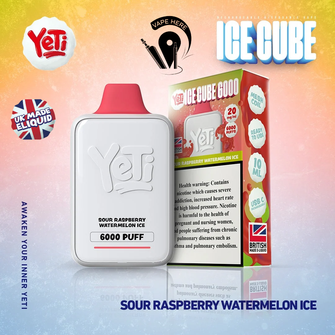 Yeti Ice Cube 6000 Puffs Disposable Vape 20mg - Image 9