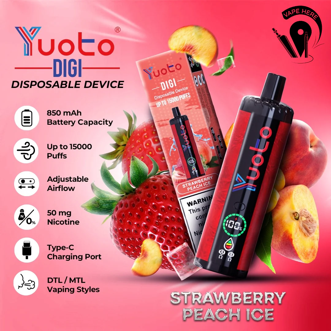 Yuoto DIGI 15000 Puffs Disposable Shisha Vape - Image 12