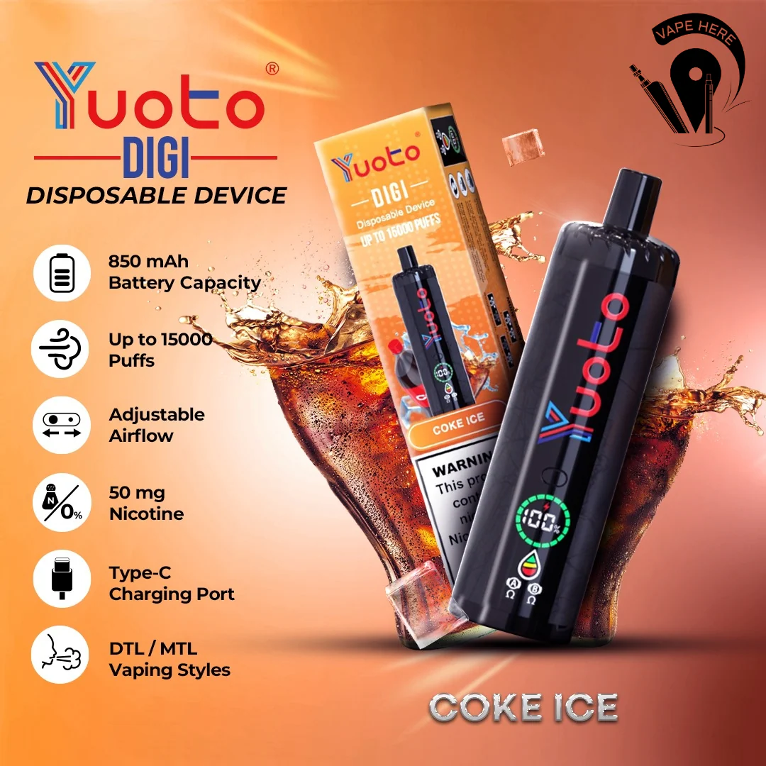 Yuoto DIGI 15000 Puffs Disposable Shisha Vape - Image 14