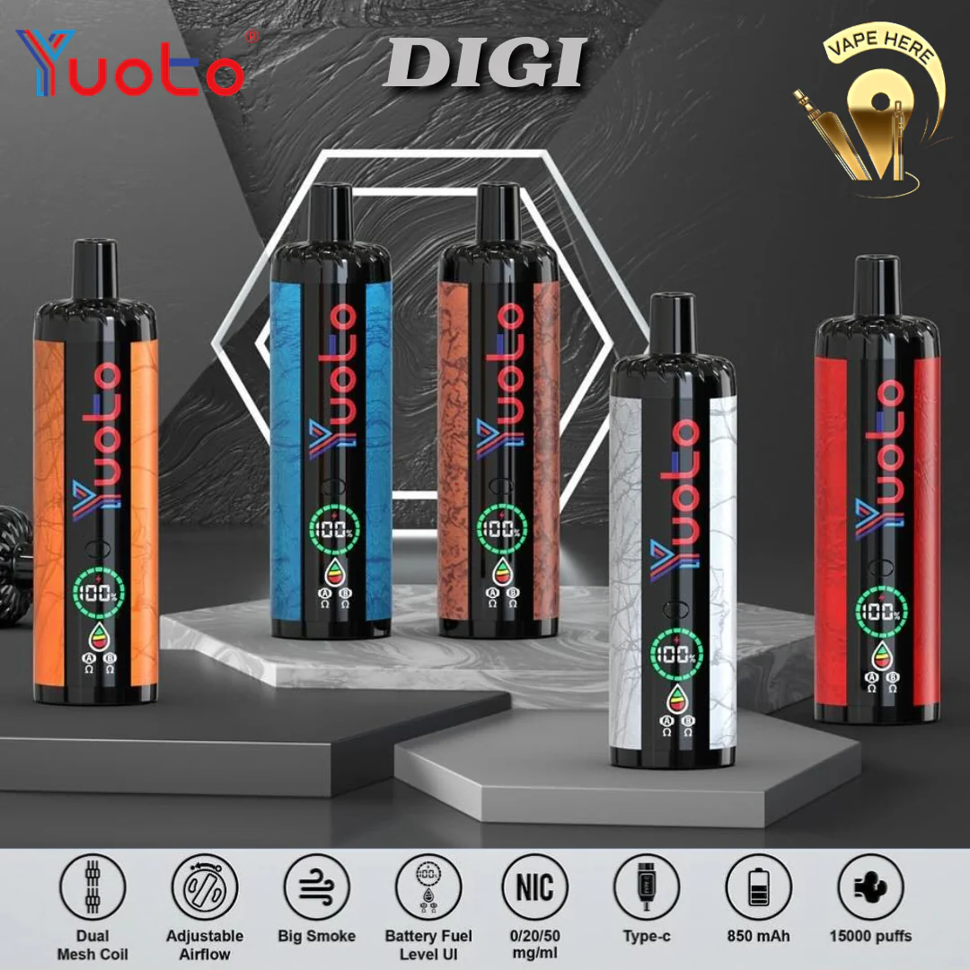 Yuoto DIGI 15000 Puffs Disposable Shisha Vape - Image 3