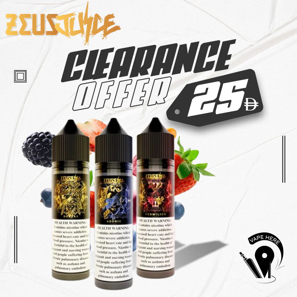 ZEUS JUICES E-LIQUIDS 50ML (ESMA APPROVED)